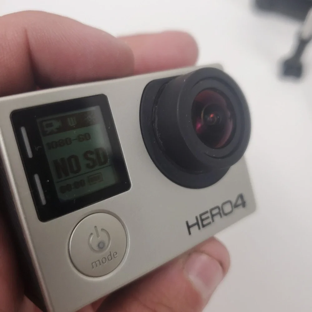 GoPro HERO4 Action Camera Battery Case Handle Tripod Tested Working